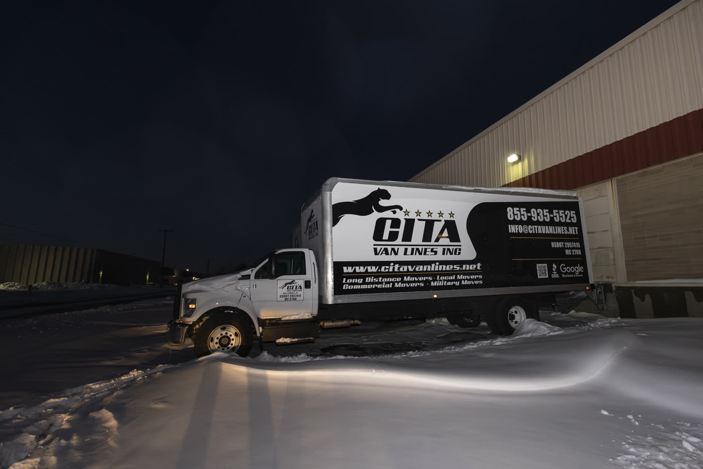 Cita Van Lines truck ready for interstate move